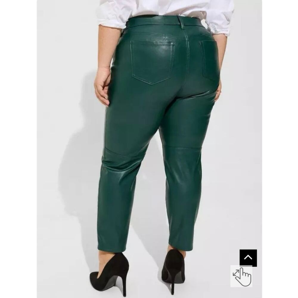 Torrid Perfect Skinny Faux Leather Pant 18T Women’s Botanical Garden Green - Picture 7 of 7